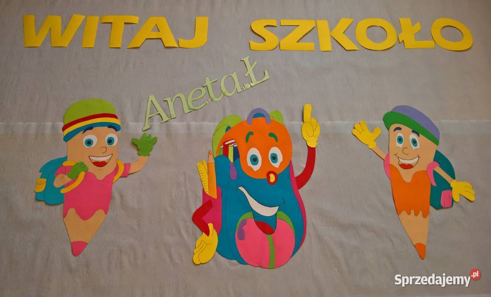 Dekoracje na rozpoczęcie roku szkolnego z Ryki sprzedam