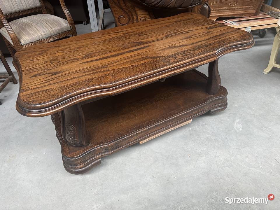Dębowa masywna ława 131 meble holenderskie Sławoszewek