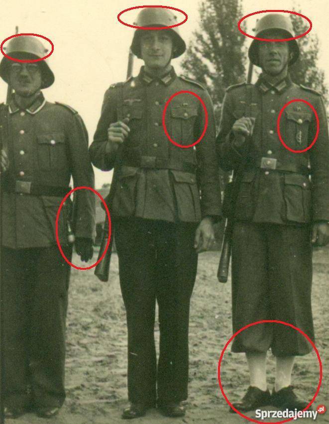 Stare zdjęcie grupowe żołnierz niemiecki 2 wojna wielkopolskie Ostrów Wielkopolski