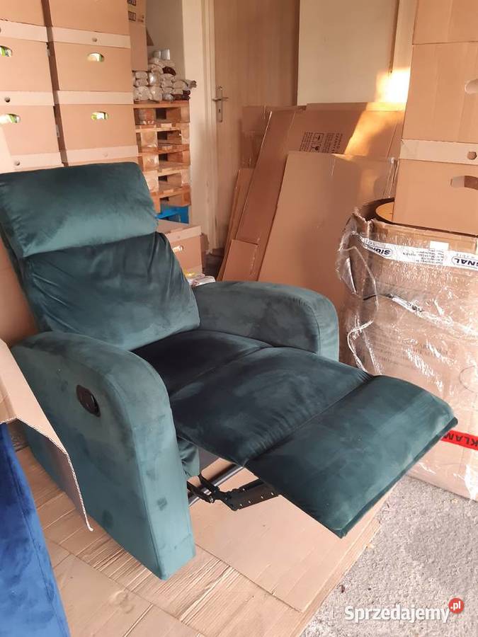 FOTEL SIGNAL ROZKLADANY AUTOMATYCZNIE WELUR 102cm Ostrowiec Świętokrzyski