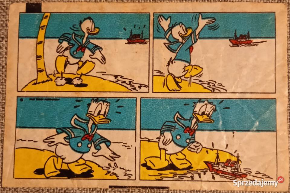 Historyjki z gumy do żucia Donald z lat 90
