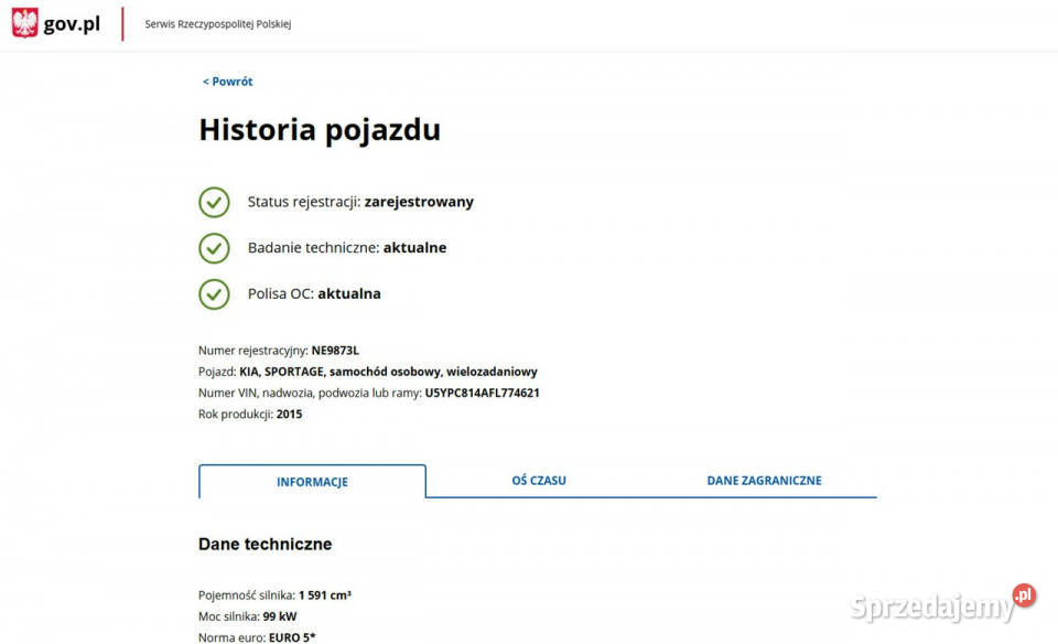 Kia Sportage Benzyna Zarejestrowany Ubezpieczony Elbląg sprzedam