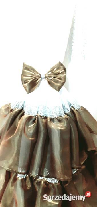 Firany z falbanami stare złoto 2 sztuki Firany Mława sprzedam