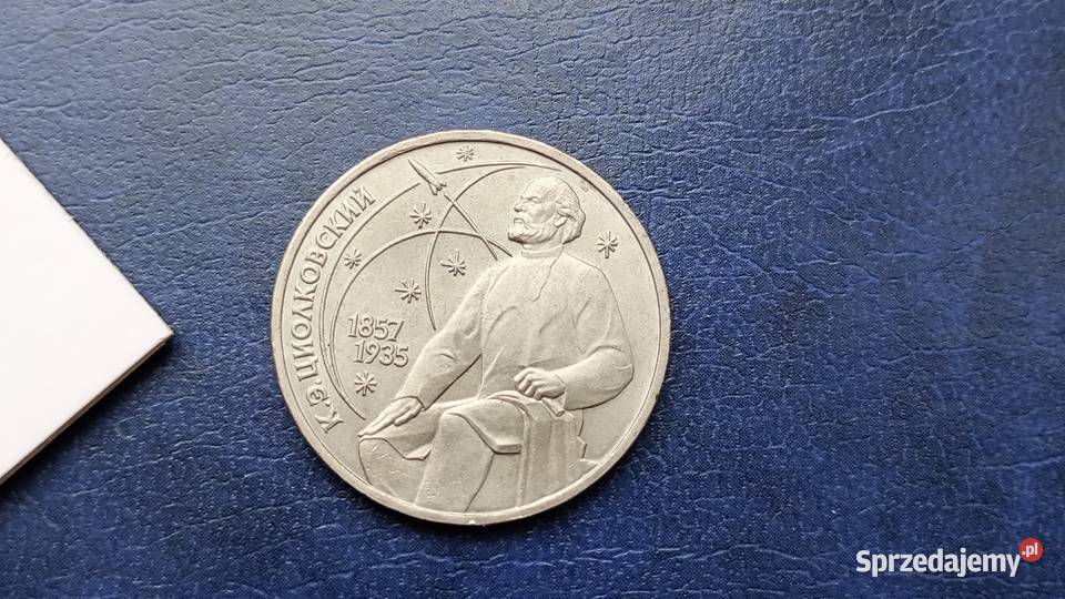 Stare monety 1 rubel 1987 Ciołkowski Rosja Lesko