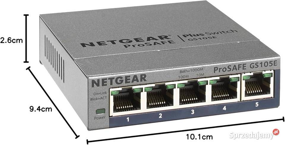 Switch NETGEAR ProSafe Plus GS105E Wągrowiec sprzedam