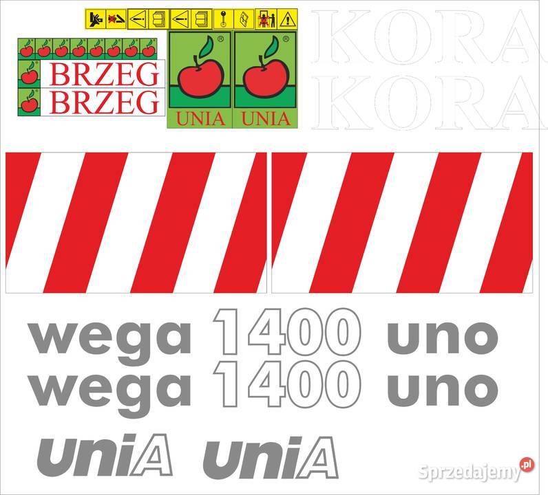 Naklejki Unia na różne modele pług brona Pleszew