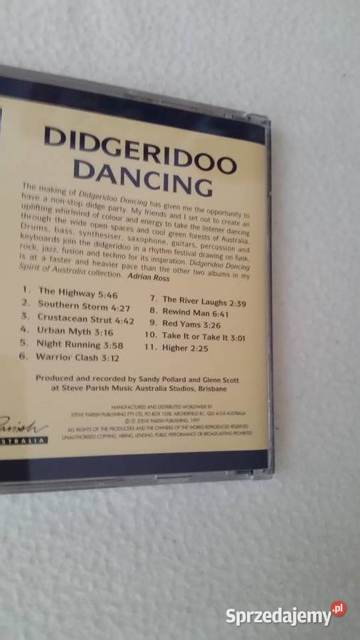 Adrian Ross Didgeridoo Dancing 1997 CD 1 płyta Puławy