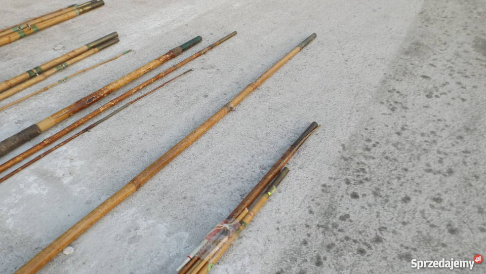 Stare wędki Bambusowe zestaw Grodziczno