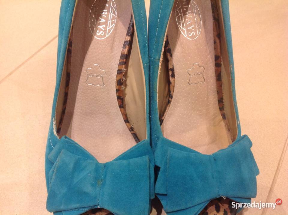 Szpilki zamszowe Ukryty Koturn damskie r 36 Czółenka Nowa Sól sprzedam
