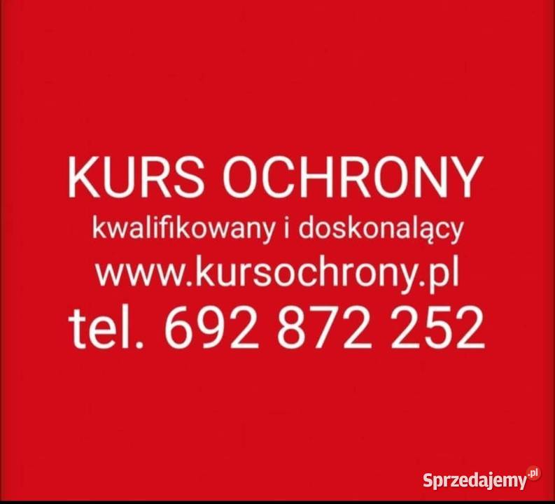 Kurs Ochrony Kwalifikacje POF kurs doskonalący Łódź