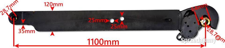 2x WZMOCNIONE Cięgło Boczne Belka 1100 mm C385 Solec Kujawski