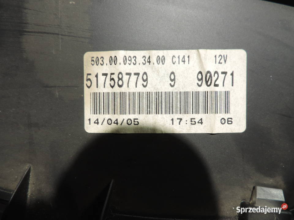 FIAT DOBLO 1 I LIFT 19 JTD LICZNIK ZEGARY Liczniki i zegary