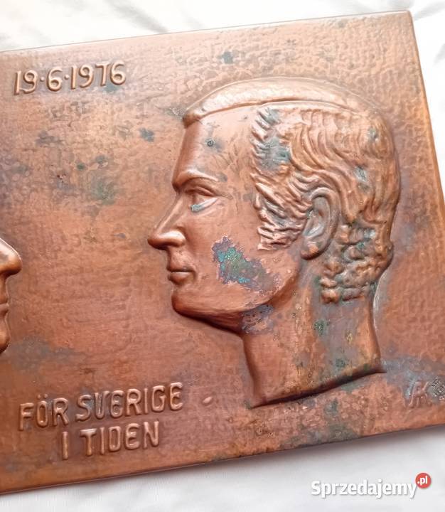 Obraz tłoczony w blasze miedzianej ślub Karol Koźminek