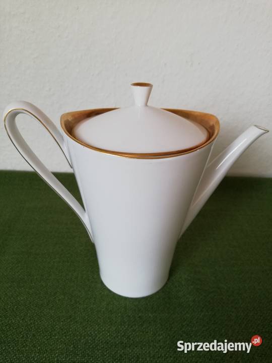 Elegancki biały dzban do herbaty z śitkiem Gorlice