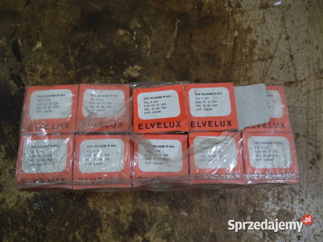 10x żarówki ELVELUX TGL 12v 4540w org DDR Żary sprzedam