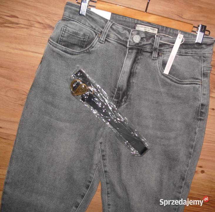 jeansy z serduszkiem pasek REDSEVENTY r L XL Rawicz