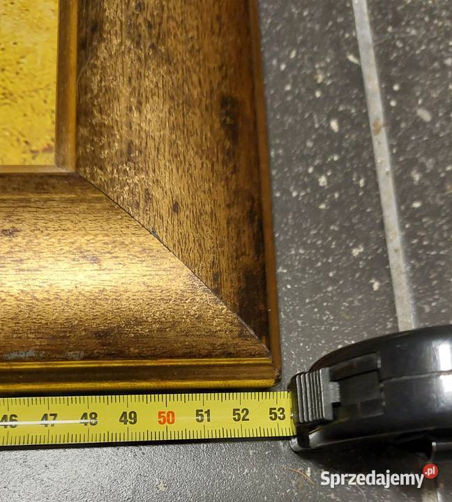 Obraz w drewnianej ramie retro vintage Warszawa