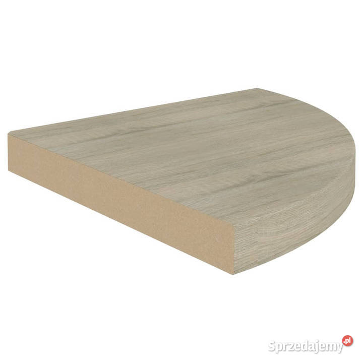 Narożna półka ścienna kolor dębowy 35x35x38 MDF Warszawa