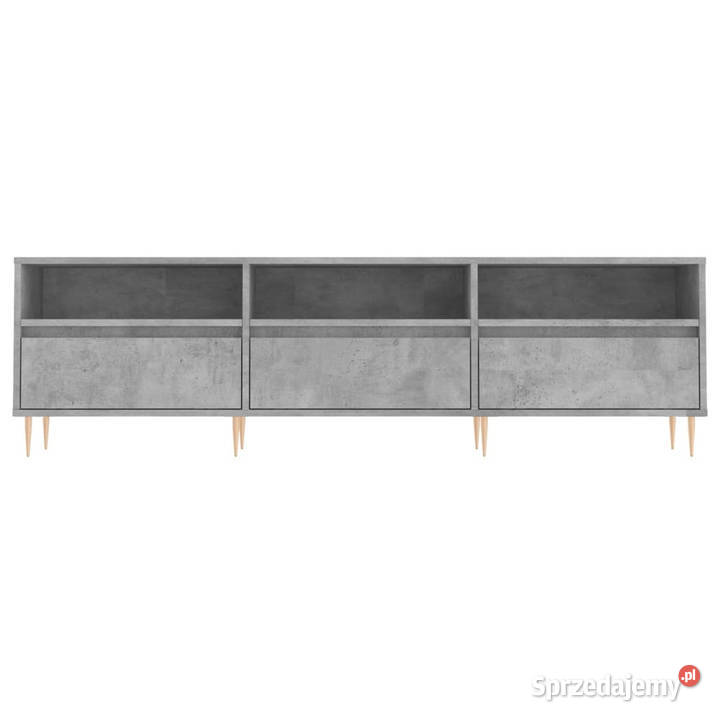 Szafka pod TV szarość betonu 150x30x445 WM831272 RTV Warszawa