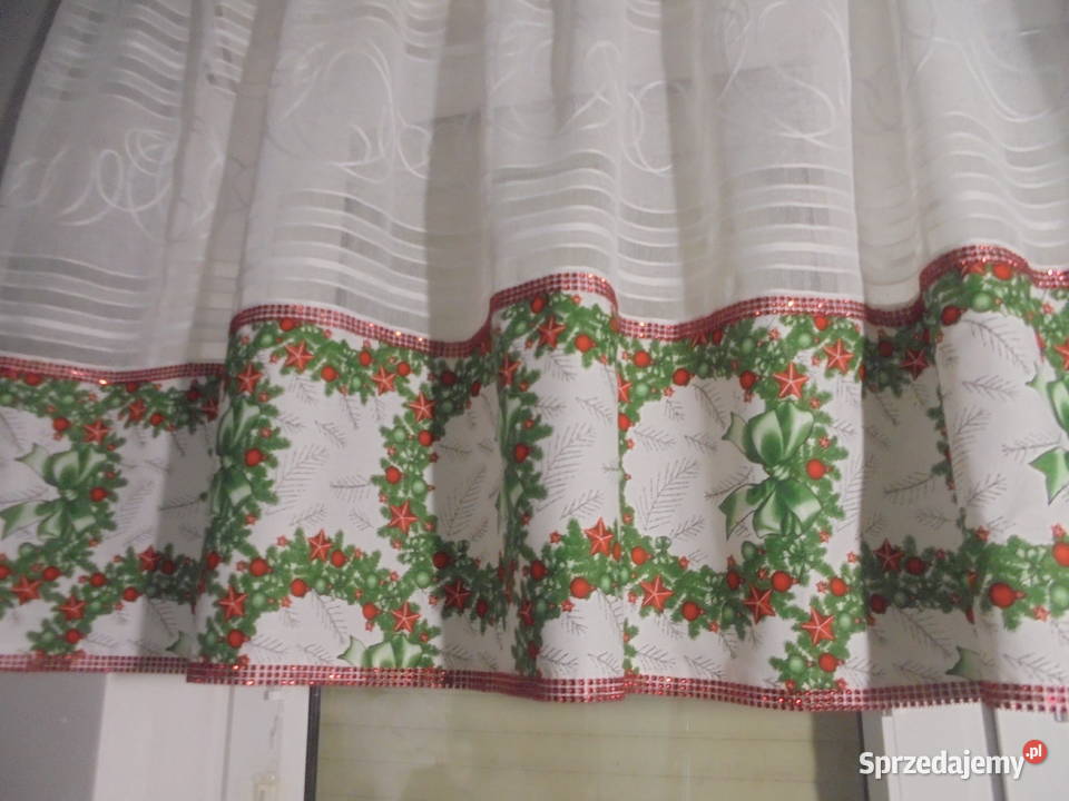 firanka świateczna z cyrkoniami glamur 275 90 Firany Włocławek