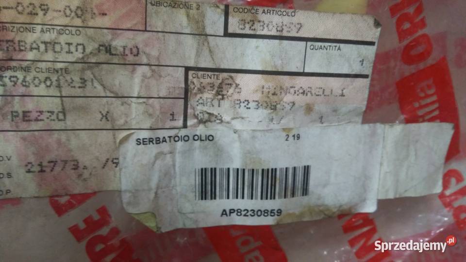 Zbiornik oleju ORGINAŁ Aprilia AMICO 50 LX podlaskie Bielsk Podlaski