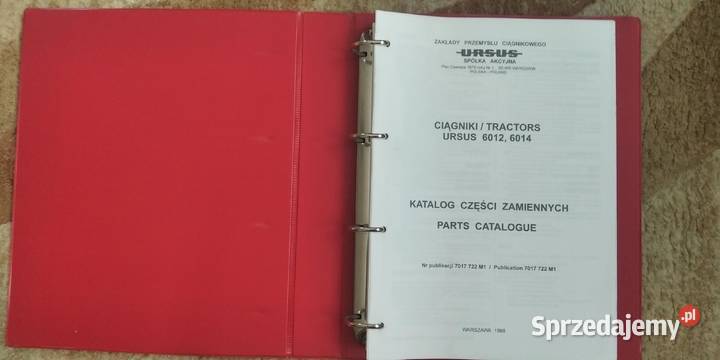 Katalog części Ursus 60126014 oryginał luty 1998