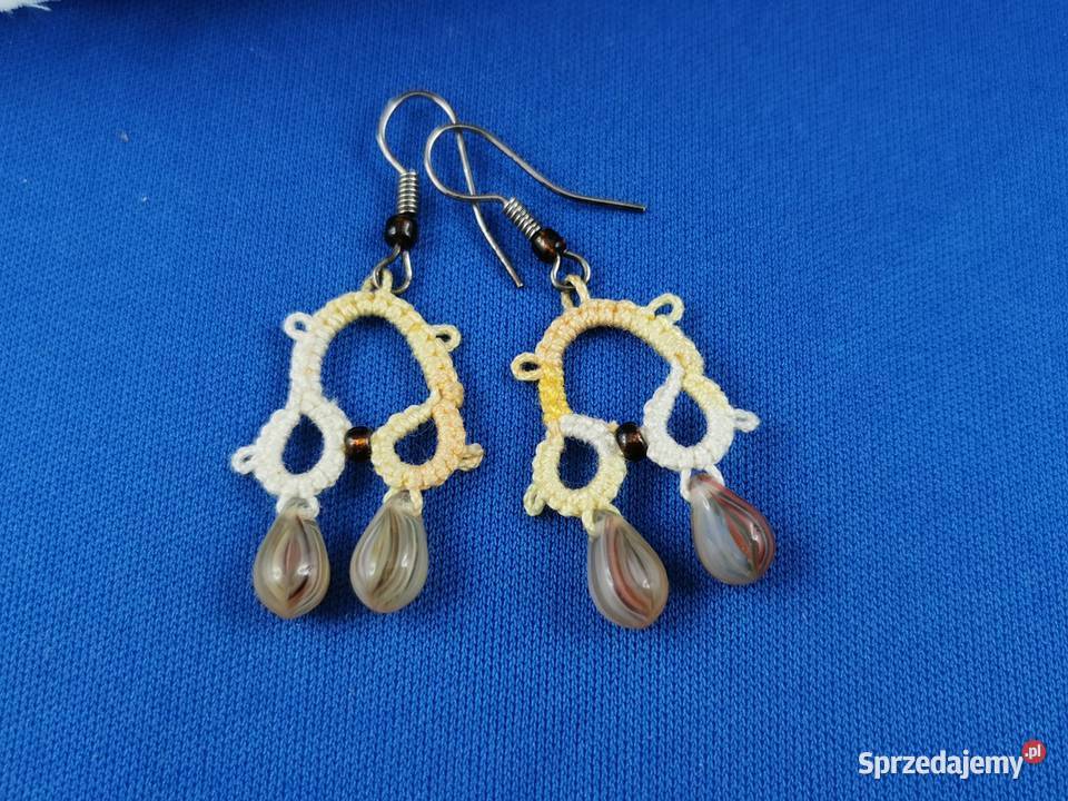 Kolczyki frywolitkowe Zegarki i Biżuteria