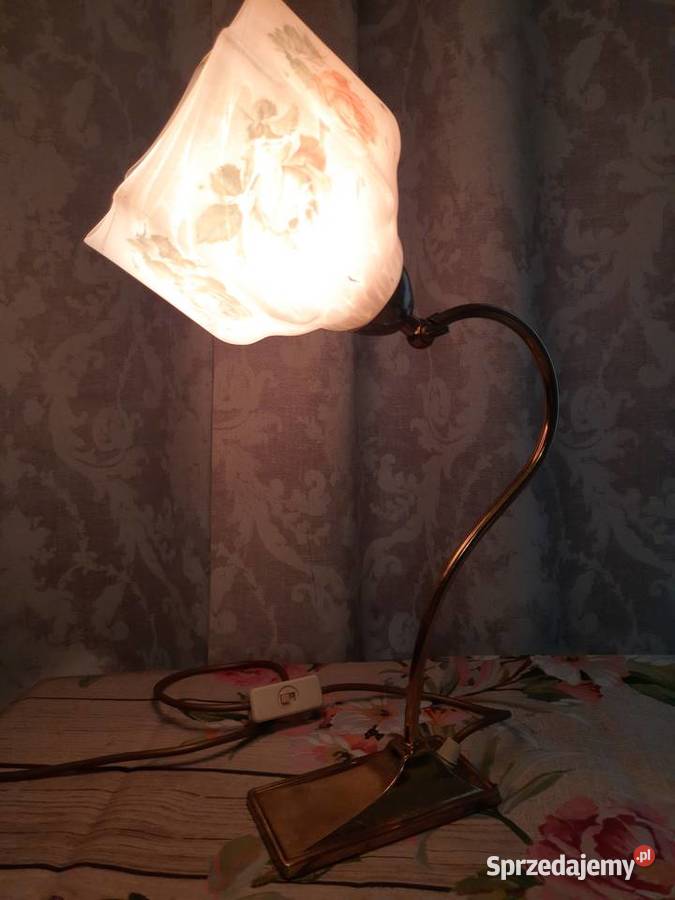 lampka w stylu art deco w róże wielkopolskie Mielnica Duża sprzedam