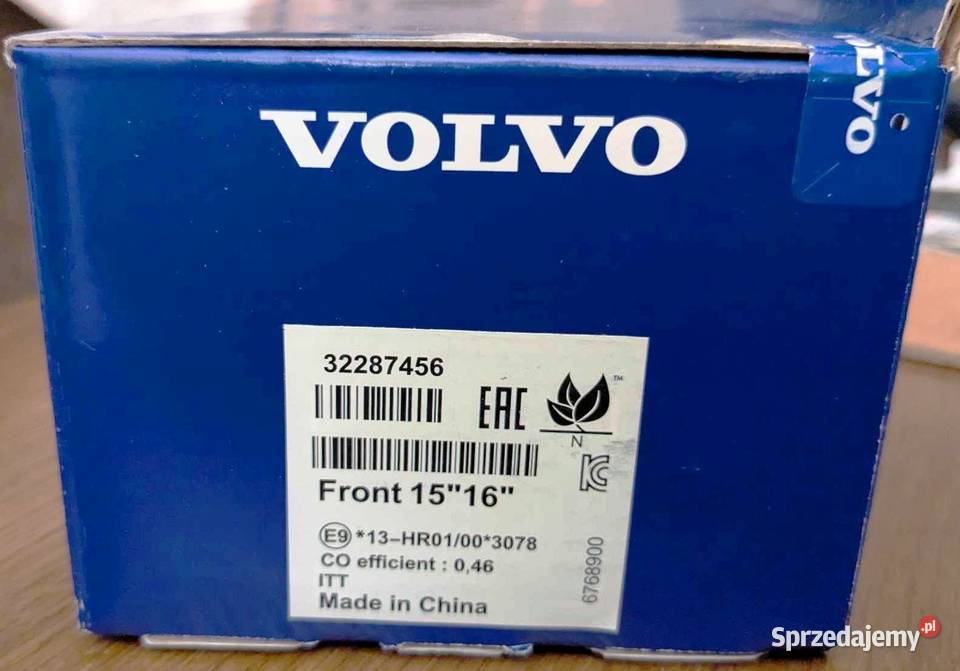 Klocki hamulcowe Volvo XC40 przód oryginalne OE osobowe