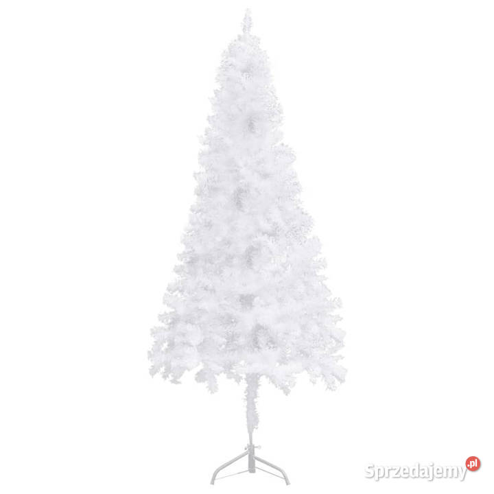 Sztuczna choinka narożna biała 240 PVC WM329171 Warszawa sprzedam