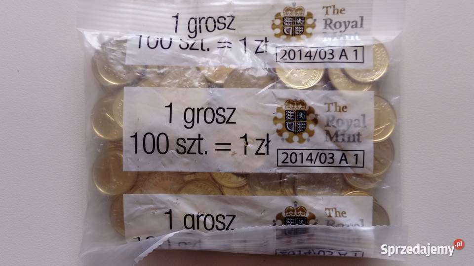 Moneta 1 gr 2014 r Woreczek menniczy 100 Mosina