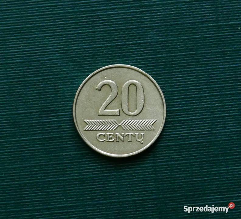 LITWA 20 centów 2009r Numizmatyka śląskie Gliwice