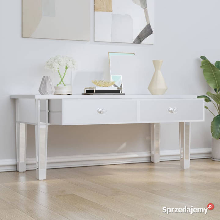 Lustrzany stolik kawowy 106x45x45 płyta i szkło mazowieckie Warszawa sprzedam