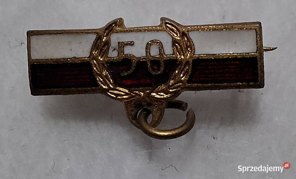 Odznaka PCK 50 długoletnią pracę 1919 1969 22mm Czeladź