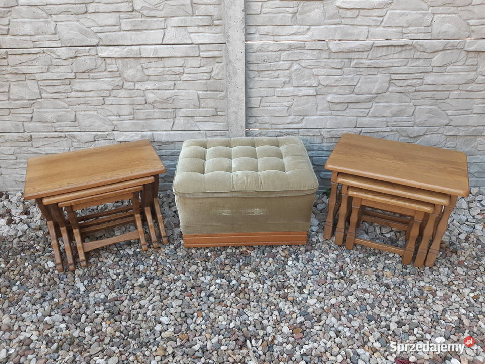 Stoliki Trojaki Kwietniki Stolik Kwietnik Dębowe Drezdenko