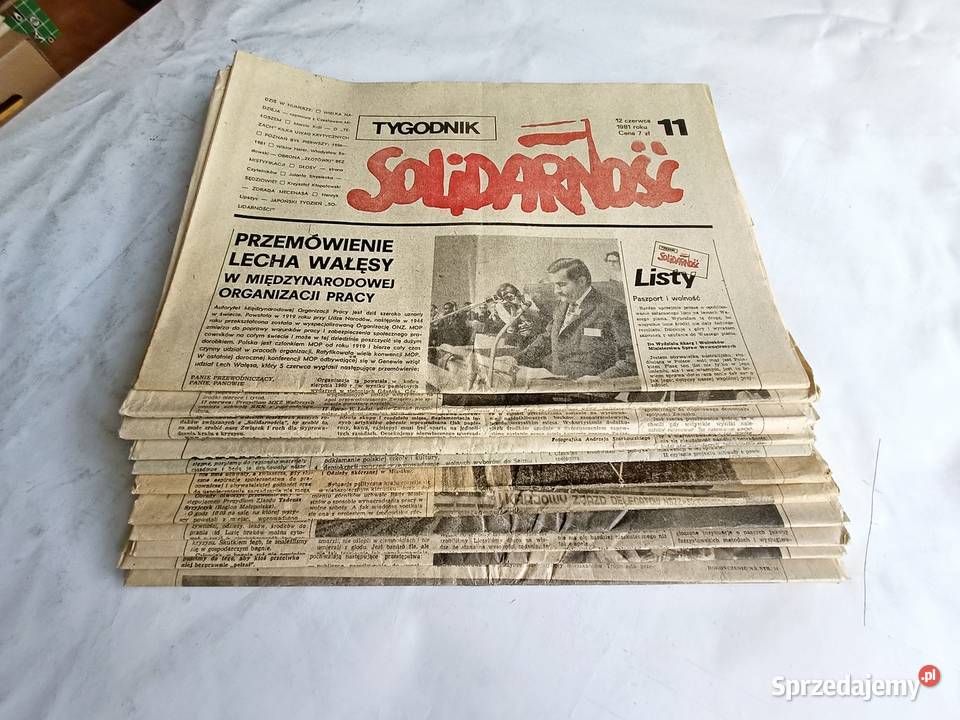 Tygodnik Solidarność 11 numerów z rocznika 1981 Gdynia