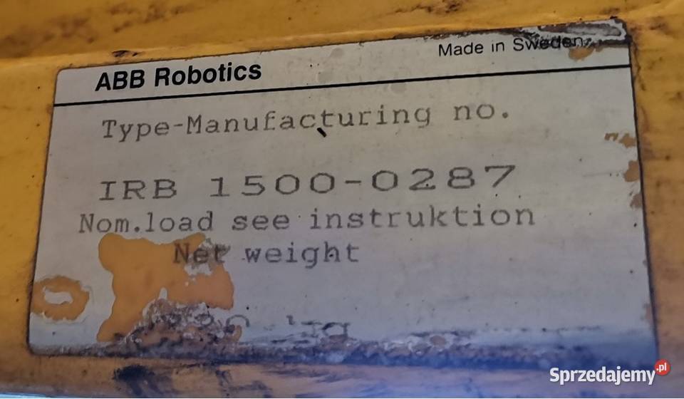 Robot przemysłowy spawający ABB szafa panel Gorzów Wielkopolski