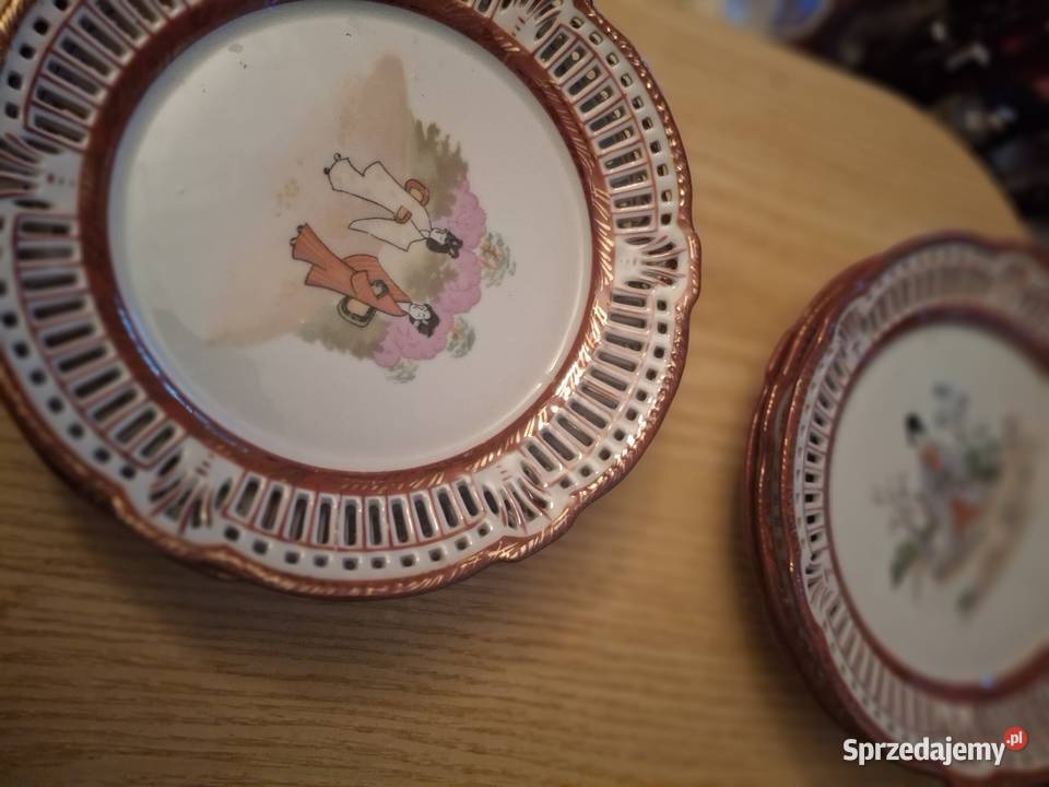 Talerzyki deserowe porcelana Warszawa