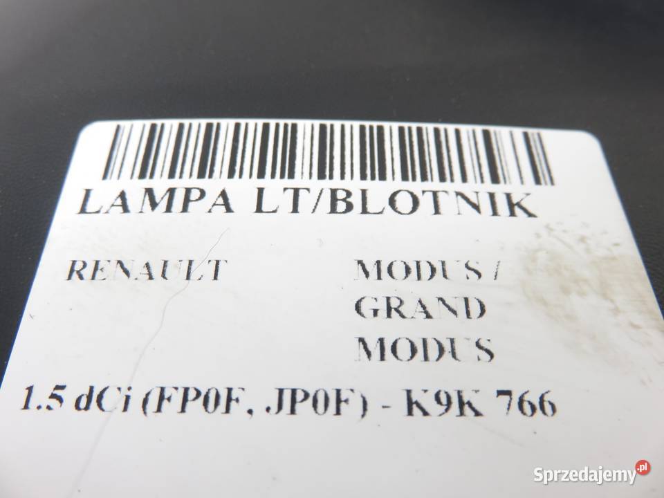 LAMPA LEWA TYLNA RENAULT MODUS 8200658411R