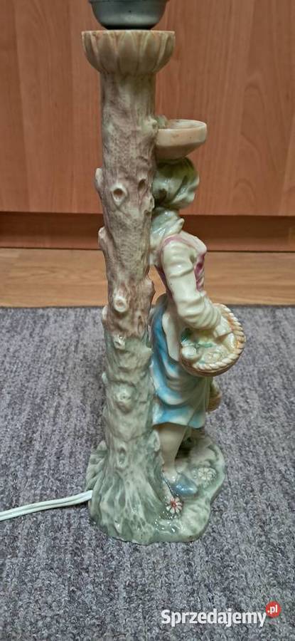 Lampa Figurka sygnowana AB Suwałki