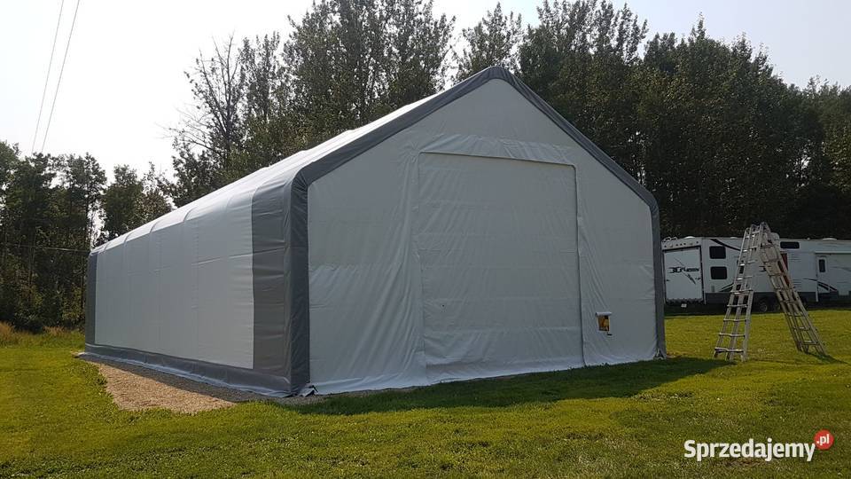 Hala namiotowa z dwuspadowym dachem 915x183m PVC Wrocław