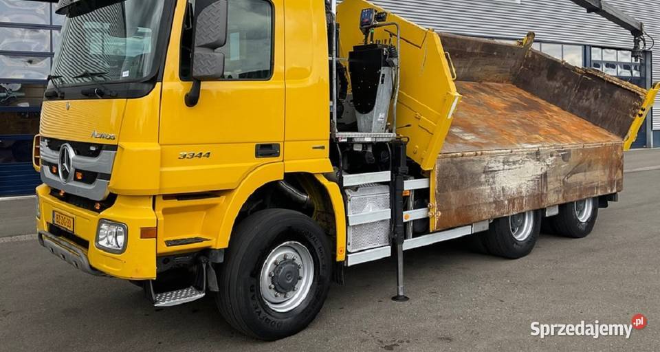 wywrotka 6x6 z dzwigiem Mecedes 3344 eur 5 tez mazowieckie Warszawa