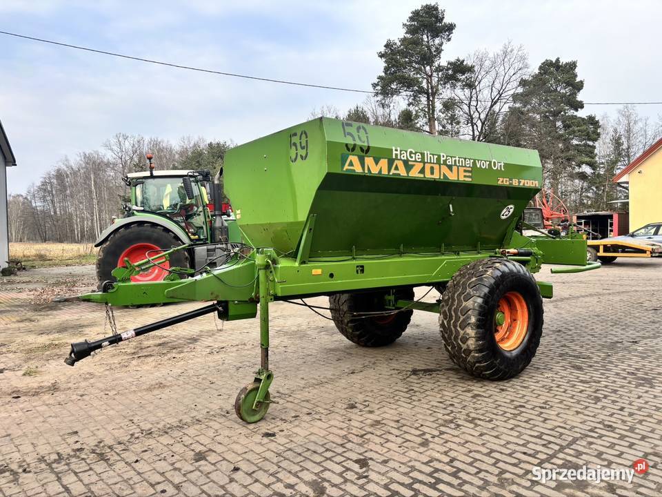 Rozsiewacz Siewnik wapna Amazone ZGB 7001 taśma Myszyniec