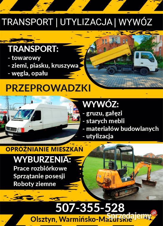 Wywóz odpadów budowlanych Olsztyn