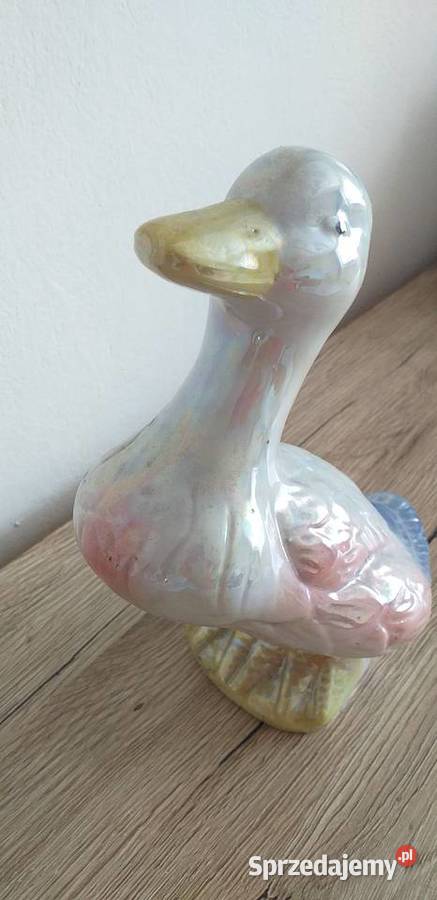 Ceramiczna kaczka prl łódzkie Przedbórz