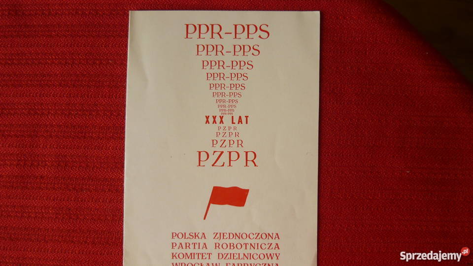 XXX lat PZPR Myszków sprzedam
