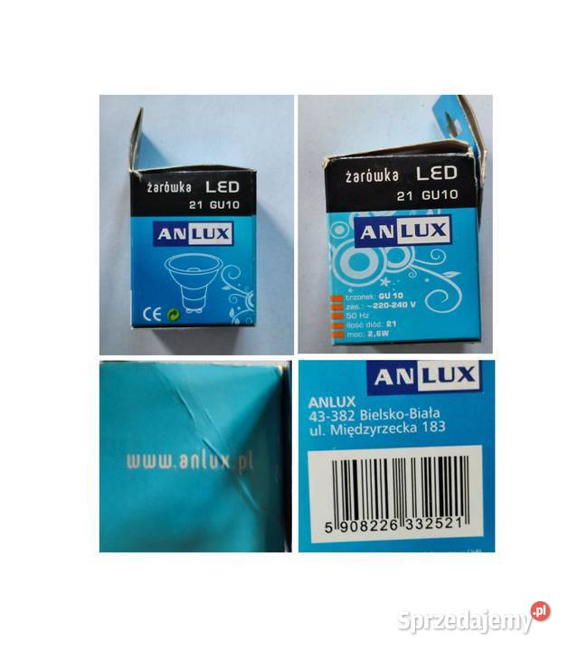 żarówka świetlówka anlux 21 GU10 energooszczędna Kielce sprzedam