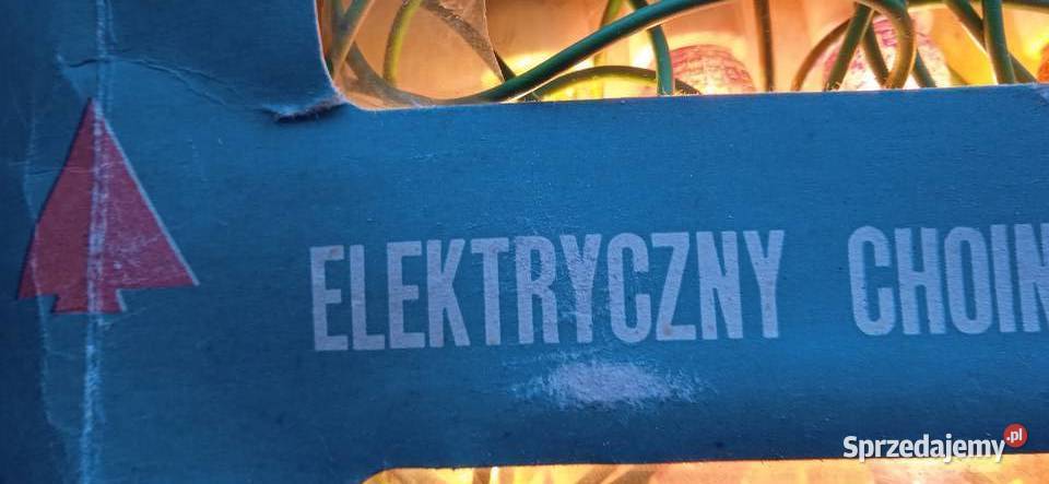 żarówkowe lampki choinkowe elektryczne stare sprzedam