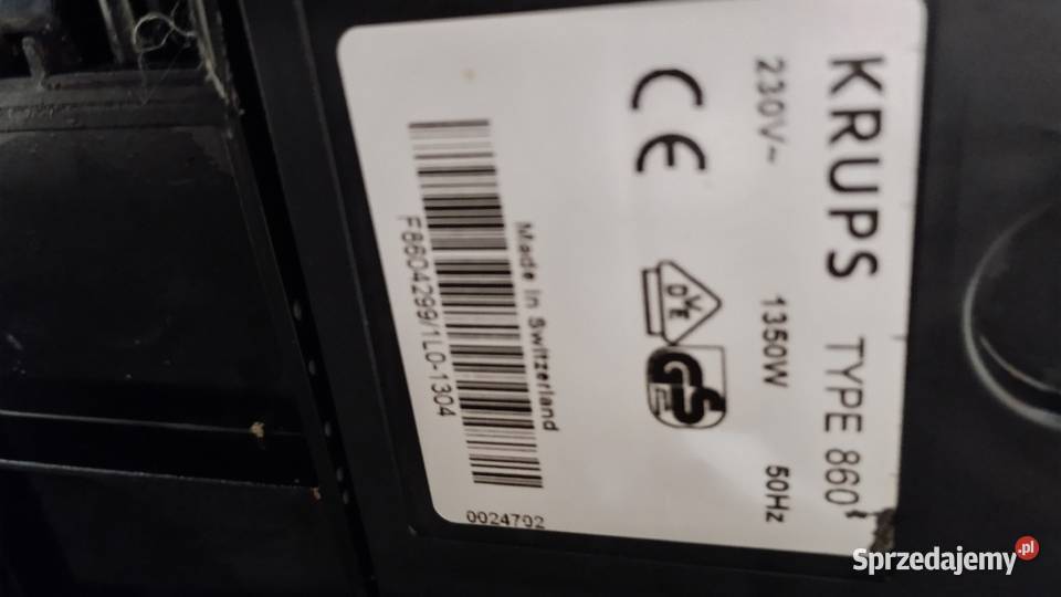 Ekspert do kawy Krups siziliana uszkodzony AGD drobne Poznań