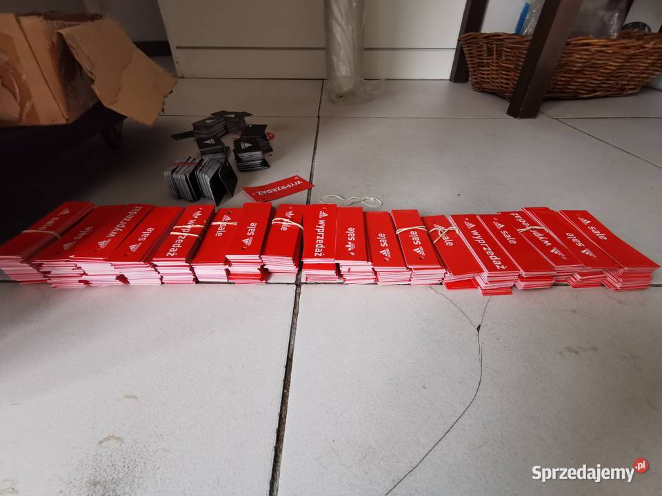 Etykiety dwustronne wyprzedaż sale Adidas Zgierz